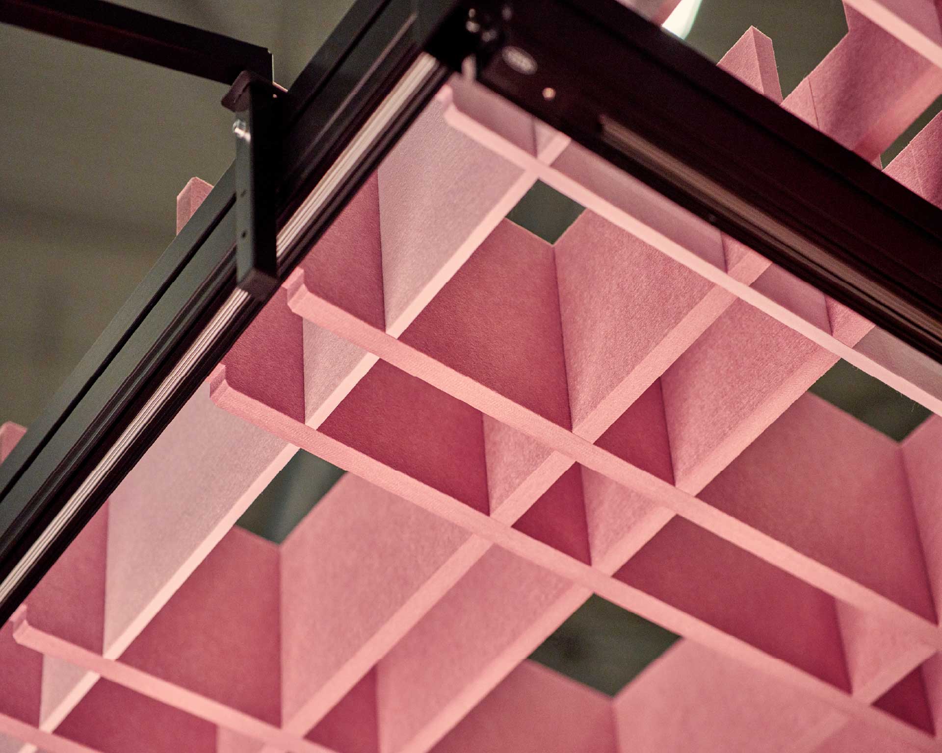 Plaid ceiling tile 069